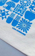 Load image into Gallery viewer, Large Cotton Drawstring Pouch - Blue Grid