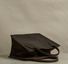 Load image into Gallery viewer, Leather Dock Bag- Petite Brown Latigo