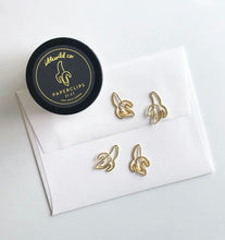 Load image into Gallery viewer, Gold Plated Paper Clips (Jar of 25) | Banana