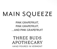 Load image into Gallery viewer, Main Squeeze: Pink Grapefruit Citrus Hand-Poured Soy Candle