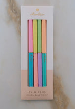 Load image into Gallery viewer, Neon Duo Tone Slim Pens- Set of Four