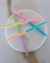 Load image into Gallery viewer, Neon Duo Tone Slim Pens- Set of Four