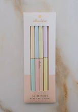 Load image into Gallery viewer, Pastel Lights Duo Tone Slim Pen- Set of Four