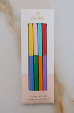 Load image into Gallery viewer, Rainbow Duo Tone Slim Pens- Set of Four