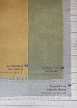 Load image into Gallery viewer, Recycled Wool Blanket- Golden-Yellow Herringbone