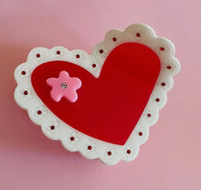 Load image into Gallery viewer, Laced Hearts - Hair Claw