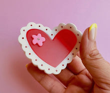 Load image into Gallery viewer, Laced Hearts - Hair Claw