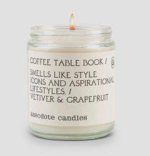 Load image into Gallery viewer, Coffee Table Book (Vetiver & Grapefruit) Candle