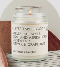 Load image into Gallery viewer, Coffee Table Book (Vetiver & Grapefruit) Candle