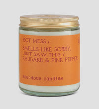 Load image into Gallery viewer, Hot Mess Candle (Rhubarb & Pink Pepper)