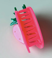 Load image into Gallery viewer, Neon Strawberry - Hair Claw