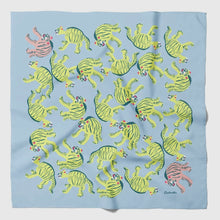 Load image into Gallery viewer, Nodding Tigers - Cotton Silk Bandana