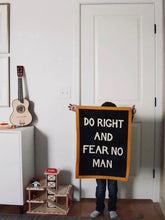 Load image into Gallery viewer, Do Right and Fear No Man Camp Flag- Banner