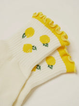 Load image into Gallery viewer, ๐ Lemon Ruffle Grip- Socks