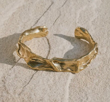 Load image into Gallery viewer, Nova Gold Cuff Bracelet