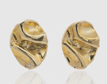 Load image into Gallery viewer, Perdido Folded Gold Stud Earrings