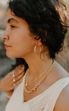 Load image into Gallery viewer, Braided Golden Hoops