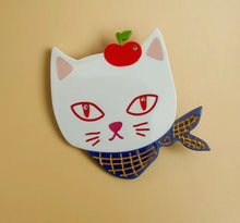 Load image into Gallery viewer, Apple Kitty Cat- Hair Clip