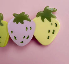 Load image into Gallery viewer, Summer Strawberries- Hair Clip