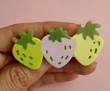 Load image into Gallery viewer, Summer Strawberries- Hair Clip