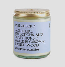 Load image into Gallery viewer, Rain Check (Water Blossom & Blonde Wood) Glass Jar Candle