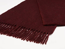 Load image into Gallery viewer, Luxury Claret Merino Lambswool Scarf