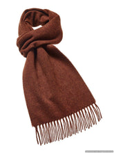 Load image into Gallery viewer, Luxury Dark Rust Merino Lambswool Scarf