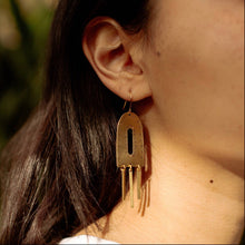 Load image into Gallery viewer, Assos- Brass Stamped Earrings - Good Judy (.com)
