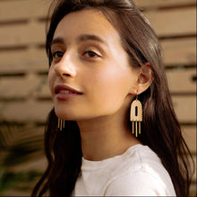 Load image into Gallery viewer, Assos- Brass Stamped Earrings - Good Judy (.com)