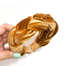 Load image into Gallery viewer, Braided Velvet Headband - Larger Version- Color: Sunflower - Good Judy (.com)