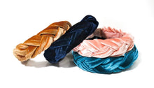 Load image into Gallery viewer, Braided Velvet Headband - Smaller Version, Color: Denim - Good Judy (.com)