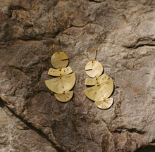 Load image into Gallery viewer, Cesme - Brass Stamped Earrings - Good Judy (.com)