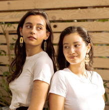 Load image into Gallery viewer, Cesme - Brass Stamped Earrings - Good Judy (.com)