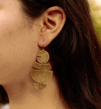 Load image into Gallery viewer, Cesme - Brass Stamped Earrings - Good Judy (.com)