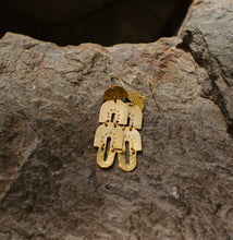 Load image into Gallery viewer, Dalyan - Hand Stamped and hammered Brass Earrings - Good Judy (.com)