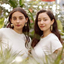 Load image into Gallery viewer, Dalyan - Hand Stamped and hammered Brass Earrings - Good Judy (.com)