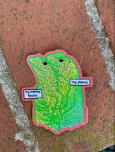 Load image into Gallery viewer, Emotional Support Lizards Glitter Sticker - Good Judy (.com)