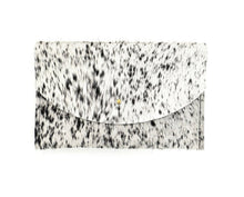 Load image into Gallery viewer, Envelope Pouch - Salt + Pepper Hair on Hide - Good Judy (.com)