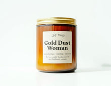 Load image into Gallery viewer, Gold Dust Woman Soy Candle - Incense, Nag Champa, Nutmeg - Good Judy (.com)