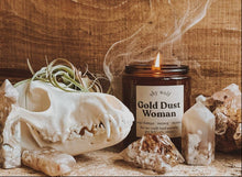 Load image into Gallery viewer, Gold Dust Woman Soy Candle - Incense, Nag Champa, Nutmeg - Good Judy (.com)
