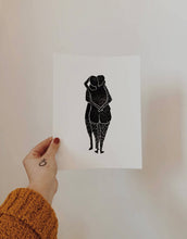 Load image into Gallery viewer, HUG Hand-Inked & Pressed Lino Art Print - Good Judy (.com)