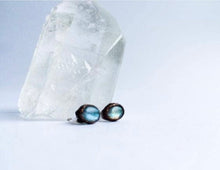 Load image into Gallery viewer, Labradorite Stud Earrings - Good Judy (.com)
