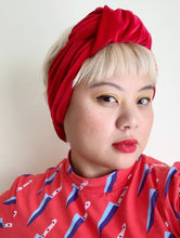 Load image into Gallery viewer, Miri Headwrap- Red Velvet - Good Judy (.com)