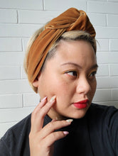 Load image into Gallery viewer, Miri in Golden Velvet- Headwrap - Good Judy (.com)