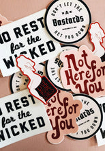 Load image into Gallery viewer, No Rest For The Wicked- Sticker - Good Judy (.com)