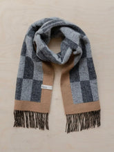 Load image into Gallery viewer, Oversized Lambswool Scarf- in Checkerboard Jacquard - Good Judy (.com)