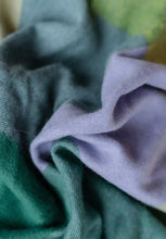 Load image into Gallery viewer, Oversized Lambswool Scarf- in Green Edge Check - Good Judy (.com)
