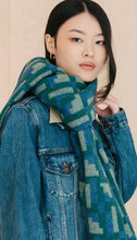 Load image into Gallery viewer, Oversized Lambswool Scarf- in Houndstooth Jacquard - Good Judy (.com)