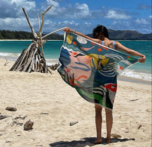 Load image into Gallery viewer, Pareo Beach Scarf- Ocean Beach - Good Judy (.com)