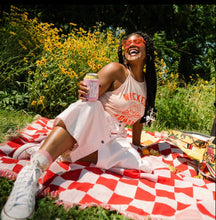 Load image into Gallery viewer, Pink and Red Checker- Woven Blanket - Good Judy (.com)